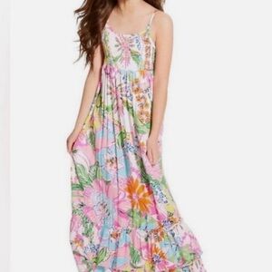 Lilly Pulitzer Colorful Smocked Dress - Medium